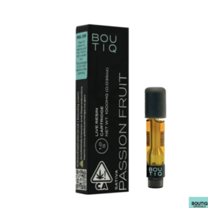 Boutiq Carts Passion Fruit – Live Resin Cartridge 1-Gram (sativa) - Boutiq switch