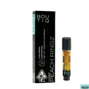 Boutiq Carts Peach Ringz – Live Resin Cartridge 1-Gram (hybrid) - Boutiq switch